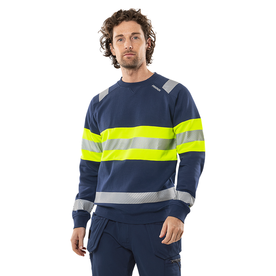 Varsel Green sweatshirt stretch 7530 GKC, klass 1