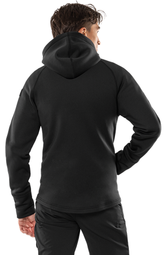 Cobalt Polartec® power stretch® hoodie - Bild 8
