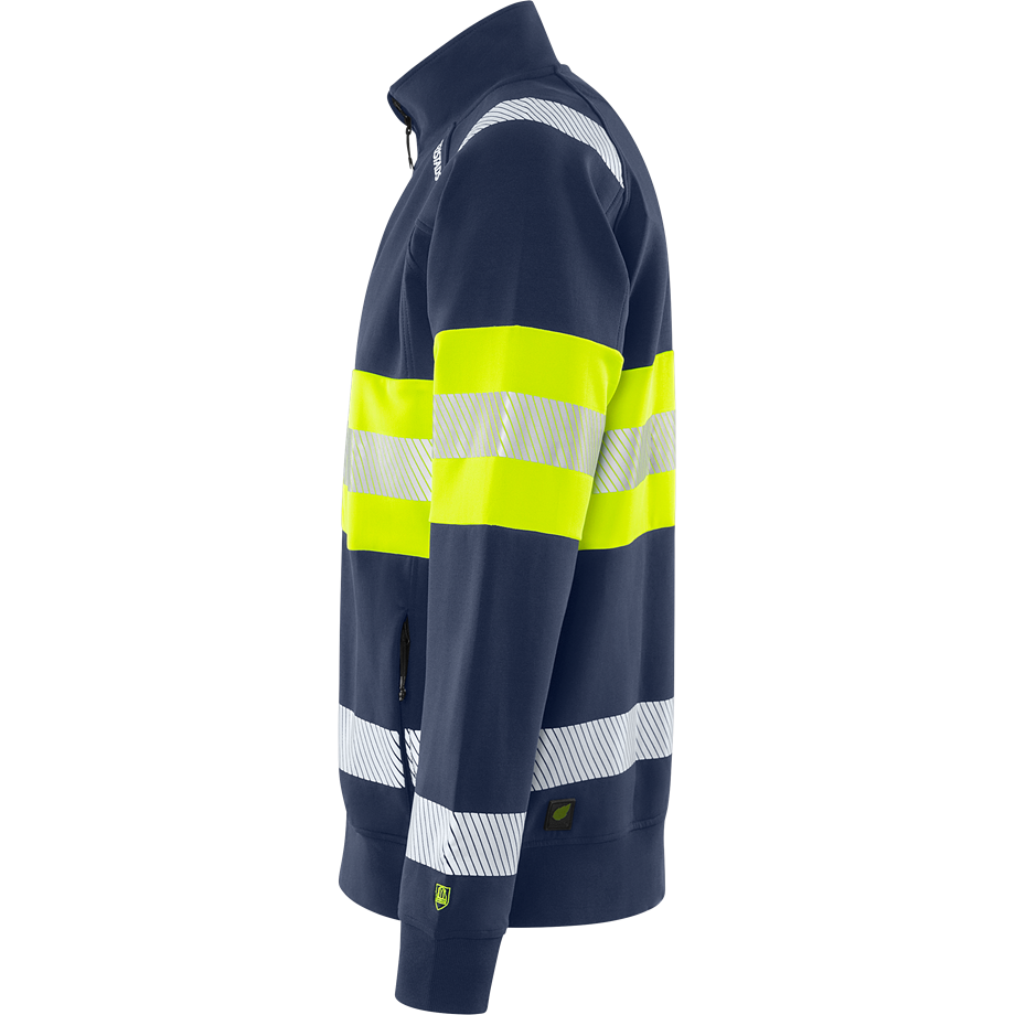 Varsel Green sweatshirt-jacka stretch 7531 GKC, klass 1