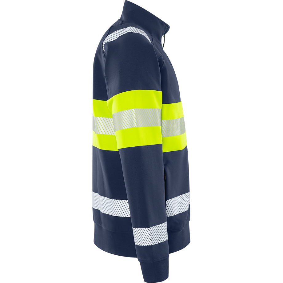Varsel Green sweatshirt-jacka stretch 7531 GKC, klass 1