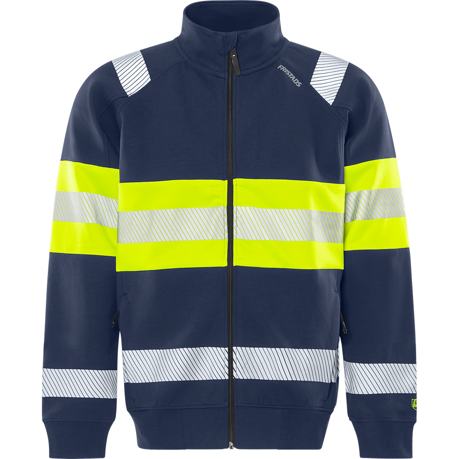 Varsel Green sweatshirt-jacka stretch 7531 GKC, klass 1