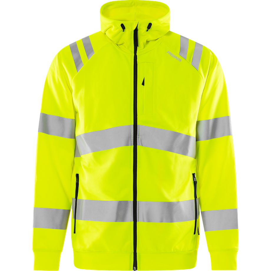 Varsel Green sweatshirt-jacka med huva 7865 GPSW, klass 3