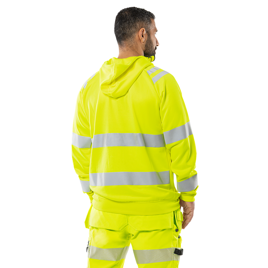 Varsel Green sweatshirt-jacka med huva 7865 GPSW, klass 3