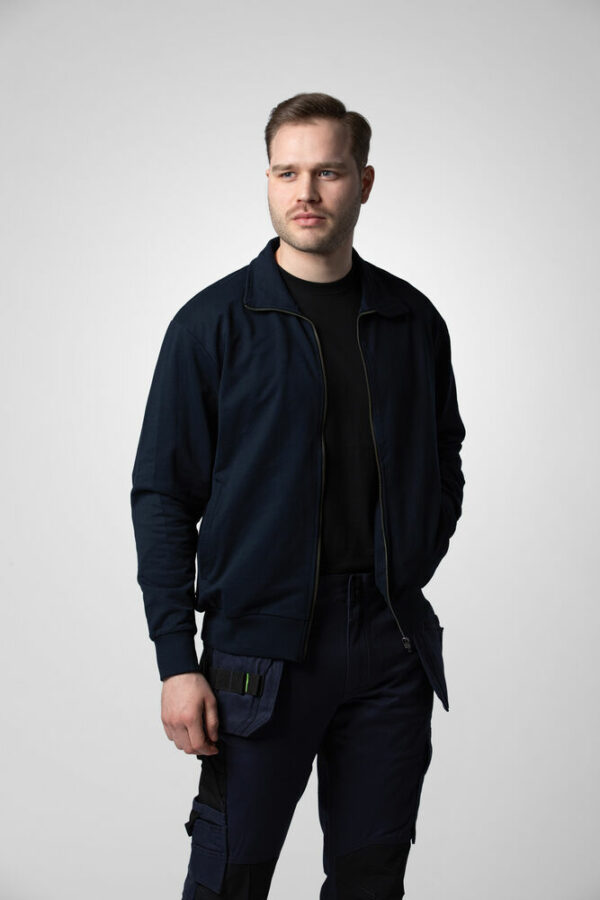 2134 SWEATSHIRT ZIP 100% BOMULL - Bild 5